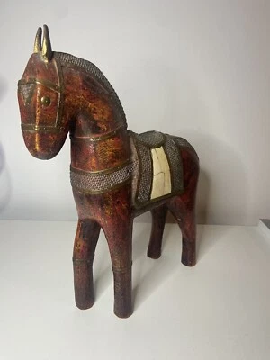 Ancien Cheval En Bois - Photo 1/4
