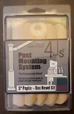 4Js 5" Poplar Box Newel Kit Post Mounting System Contemporary Style Made in USA