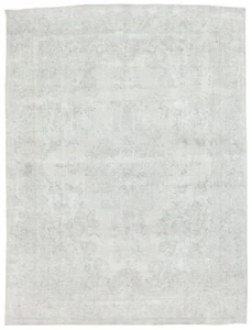 Antique Distressed Vintage Oriental Rug Floral Design Room Carpet 9'4X12'3 ft - Picture 1 of 12