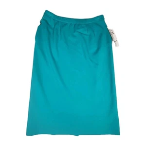 Falda lápiz vintage Bleyle nueva con etiquetas jade talla 8 bolsillos tejidos ropa de trabajo sin existencias - Imagen 1 de 8