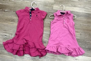 Ralph Lauren Set of 2 Pink Cotton Girls Dresses Size 3T - Picture 1 of 8
