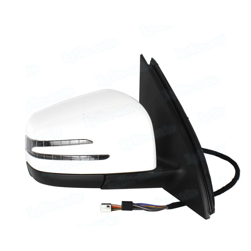 Espejo retrovisor lateral derecho blanco con punto ciego para Mercedes Benz W166 ML350 ML450 2012-15 Foto 1 de 4