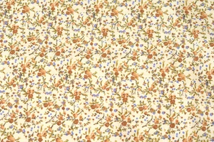 VINTAGE DAINTY FLORAL APPAREL FABRIC 1.98m x 0.89m - Foto 1 di 5
