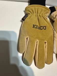 KINCO Thermoisolierte gefütterte Premium Grain & Suede Handschuhe, Größe Medium mit Nikwax - Bild 1 von 11
