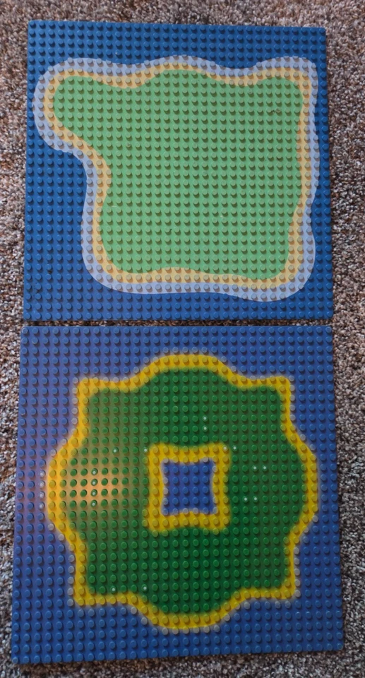 Set of 2 LEGO Vintage Baseplate Pirates Enchanted Island  6270 - Image 1 of 1