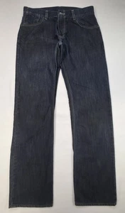 Levis Jeans Herren 34x34 Blau 514 Straight Flap Pocket Denim Dark Wash - Bild 1 von 10