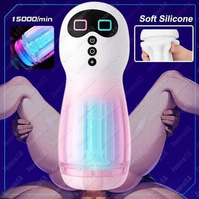 Masturbadores masculinos automáticos manos libres chupador taza juguete sexual para hombres Foto 1 de 4