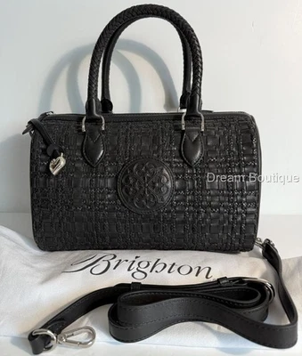 Brighton Vereda Ferrara Collection Satchel Black Handbag NEW $495 - Image 1 of 4