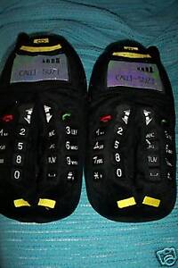 CELL Mobile PHONE SLIPPERS ADULT LARGE 10-11
