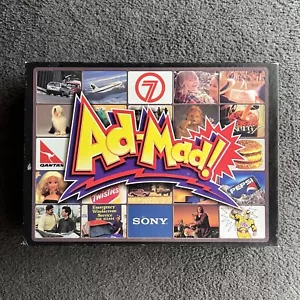Ad-Mad! 1996 VHS Board Game Complete - Advertising Game Mattel - Picture 1 of 11