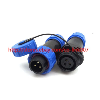 SP13, 3pin LED Connector IP67 Waterproof Connector Cable 3 Wire AC DC Connector - Image 1 of 4