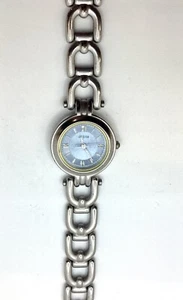 Vintage Ladies  Guess Watch G65750L Blue Dial Stainless Steel Band New Battery - Picture 1 of 6