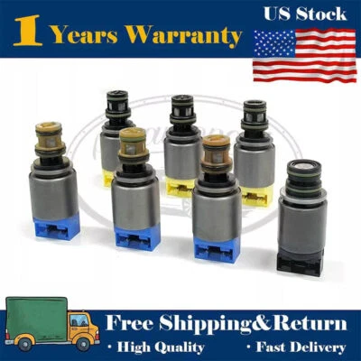 7PCS 6HP19 6HP26/6HP32 TRANSMISSION SOLENOID KIT SET FOR BMW X3 X5 AUDI A6 A8 Q7 - Image 1 of 4