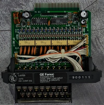 Módulo de entrada de carga de fregadero GE Fanuc IC610MDL107B 24VDC 16 circuitos (falta cubierta) Foto 1 de 4