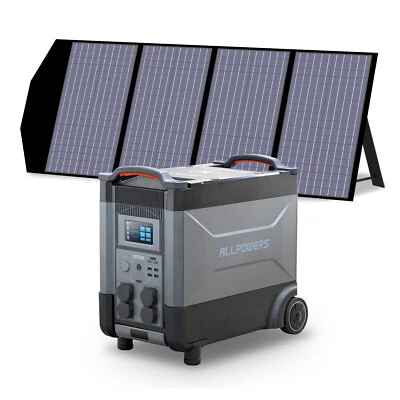Solarmodul 140W Solarpanel mit ALLPOWERS LiFePO4 Akku 4000W Powerstation - Bild 1 von 4