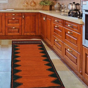 Tribal Wool Hallway Wool Runner Flatweave Kilim Handmade Rug 2'x4'3 ft - B21470 - Picture 1 of 7