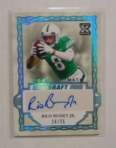2020 Leaf Ultimate Draft Rico Bussey Jr. Auto RC #ed 16/25 - Picture 1 of 2
