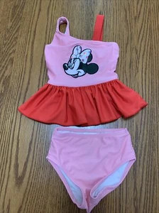 Disney store Girls Two Pice Swim Suit Size 2 - Picture 1 of 6