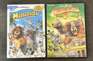 Madagascar & Madagascar 2 Lot Bundle - Tested Cleaned Working - Picture 1 of 11