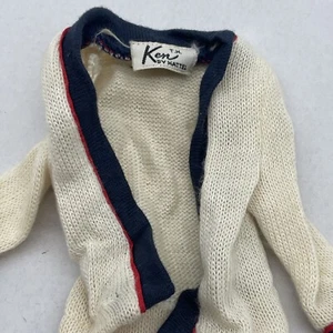 Vintage 1960s Mattel Barbie Ken Doll Sweater Outfit #790 Time For Tennis - Picture 1 of 6