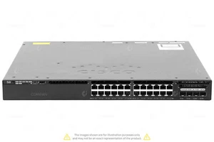 WS-C3650-24PS-S CISCO CATALYST 3650 24PORT 1GB RJ-45 POE+ 4PORT 1GB SFP SWITCH - Afbeelding 1 van 8