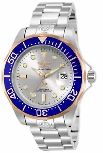 Reloj automático para hombre Invicta 13789 47 mm Grand Diver bisel azul tono rosa - Imagen 1 de 4
