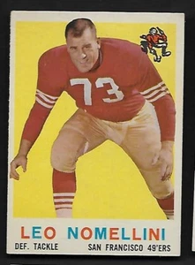 1959 TOPPS FOOTBALL CARD #19 LEO NOMELLINI EXMT - Picture 1 of 2