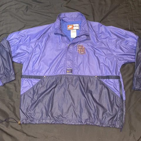 Vintage Nike Syracuse Orange College University 1/4-Zip Windbreaker (Mens XL) Cover