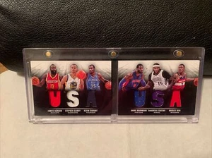 2013-14 PANINI PREFERRED USA STEPHEN CURRY,DURANT,HARDEN,BEAL GAME-USED JERSEY - Picture 1 of 11