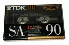 TDK SA90 Blank Cassette Tapes 90min High Bias Type II