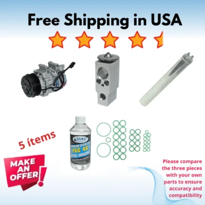 Compresor y válvula aire acondicionado apto para Acura ILX 2013-2015, Honda Civic 2012-2015 Foto 1 de 4
