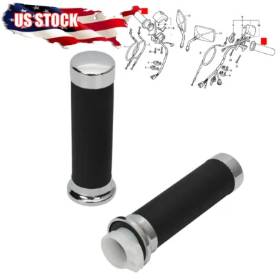 For Honda L&Right Grip 53145-MM8-000 VT1100C VT600 VT750 GL1500 Shadow Goldwing - Image 1 of 4