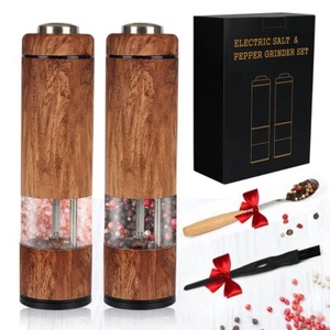 Electric Salt and Pepper Grinder Set Battery Operated Pepper Grinder with LED... - Picture 1 of 7