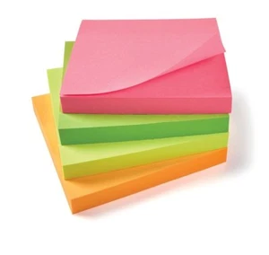 5 Star Re-Move Notes 12 Packs of 100, Neon Assorted, (76mm x 76mm) - Picture 1 of 1