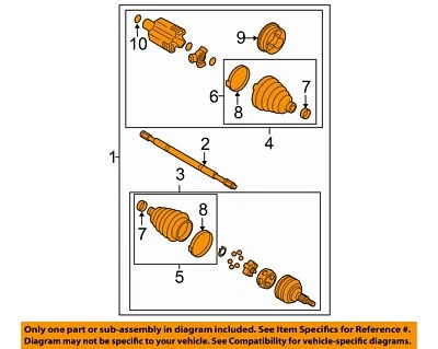 Used Front Drive Axle Shaft fits: 2006 Cadillac Dts Front Axle 4.6 Front Grade A Foto 1 de 3