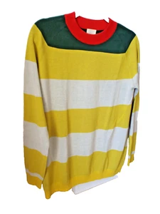 ***BABAA Spain Sz L striped SWEATER multicolor!! - Picture 1 of 6