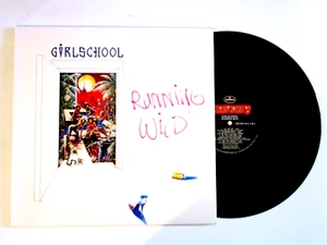 GIRLSCHOOL RUNNING WILD LP 1985 ORIGINAL MASTERDISK VINYL - Picture 1 of 2