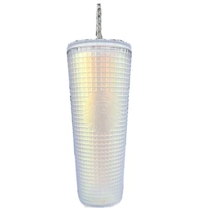 Starbucks Iridescent 24oz Soft Touch Grid Cold Cup Tumbler - Picture 1 of 5