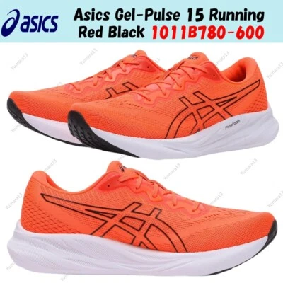 Asics Gel-Pulse 15 Running Rojo Negro 1011B780-600 Hombres Talla - Imagen 1 de 4