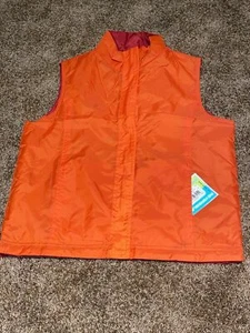 One Step Up Youth Vest Reversible Orange Red Size Medium NEW - Picture 1 of 3