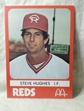 1980 TCMA Cedar Rapids Reds Steve Hughes #8 Minor League M1