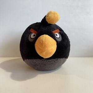 ROVIO Ent. Angry Birds Black Bomber Bird Soft Plush Stuffed Animal Toy 18cm