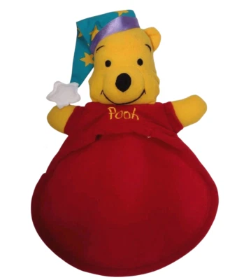 De Colección Mattel Winnie Pooh Lovey Rojo Flerce Manta de Seguridad Gorra Estrella Disney 13" Foto 1 de 4