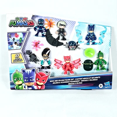 PJ Masks Held und Bösewicht Figurenset Vorschule Spielzeug 7 Actionfiguren Brandneu - Bild 1 von 4