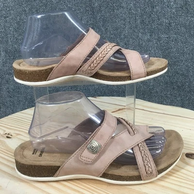 Earth Origins Sandals Womens 9 M Bosk Brent Thong Pink Leather Casual Slip On - Image 1 of 4