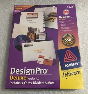 Etiquetas CD ROM, tarjetas, divisores y más Avery 5121 DesignPro Deluxe versión 4.0. - Imagen 1 de 6
