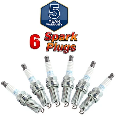 6PCS NGK 4912 Laser Iridium Spark Plug ILKAR7B11 for XP5683 VR7NII33X SC20HR11 - Image 1 of 4
