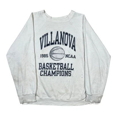 Sudadera de Colección 1985 Villanova Baloncesto Campeones Cuello Redondo Se Ajusta a M 23"x26" Foto 1 de 4