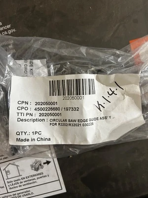 RIDGID 202050001 Saw Edge Guide Assembly - Image 1 of 2