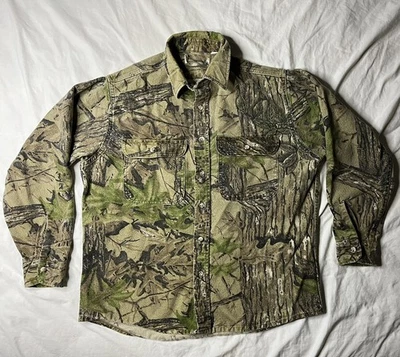 Vintage Realtree Long Sleeve Hunting Camo Shirt Men’s Collar Button Up USA Made - Image 1 of 4